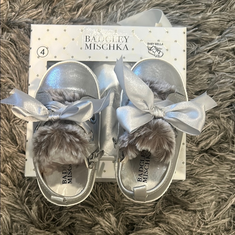 Badgley Mischka Silver Kids Shoes
